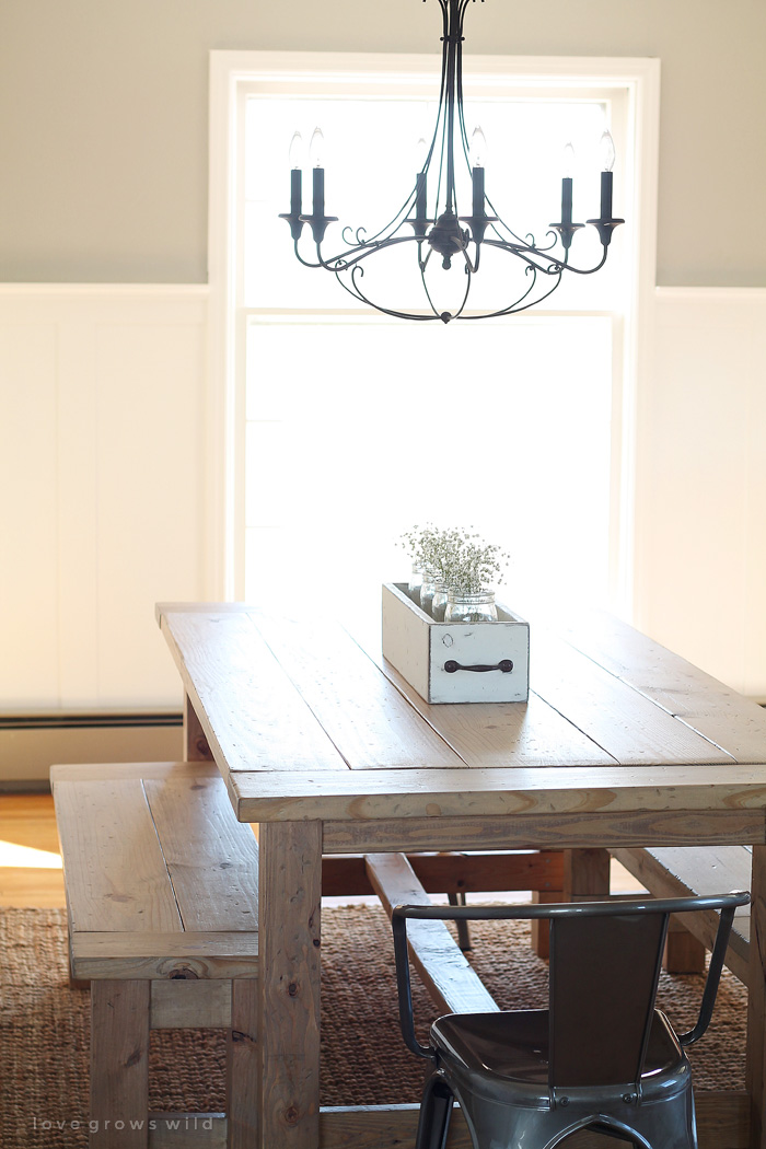 chandelier for farmhouse table