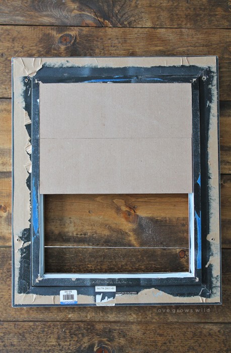 Create a beautiful decorative tray from an old picture frame - so easy and inexpensive! Learn how at LoveGrowsWild.com