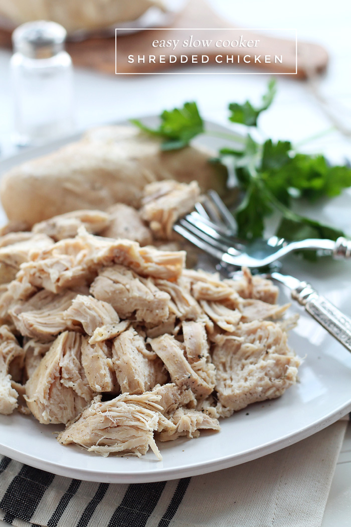 Slow Cooker Shredded Chicken