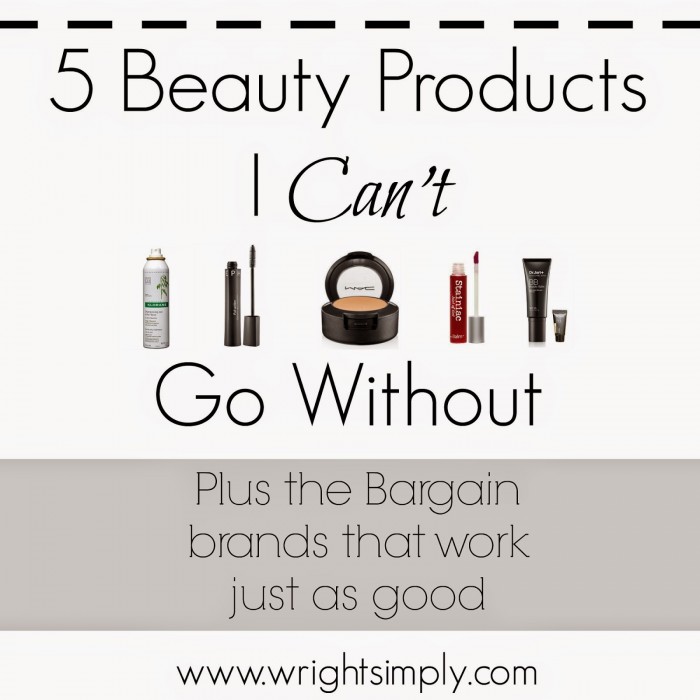 5 Beauty Products I can't go without
