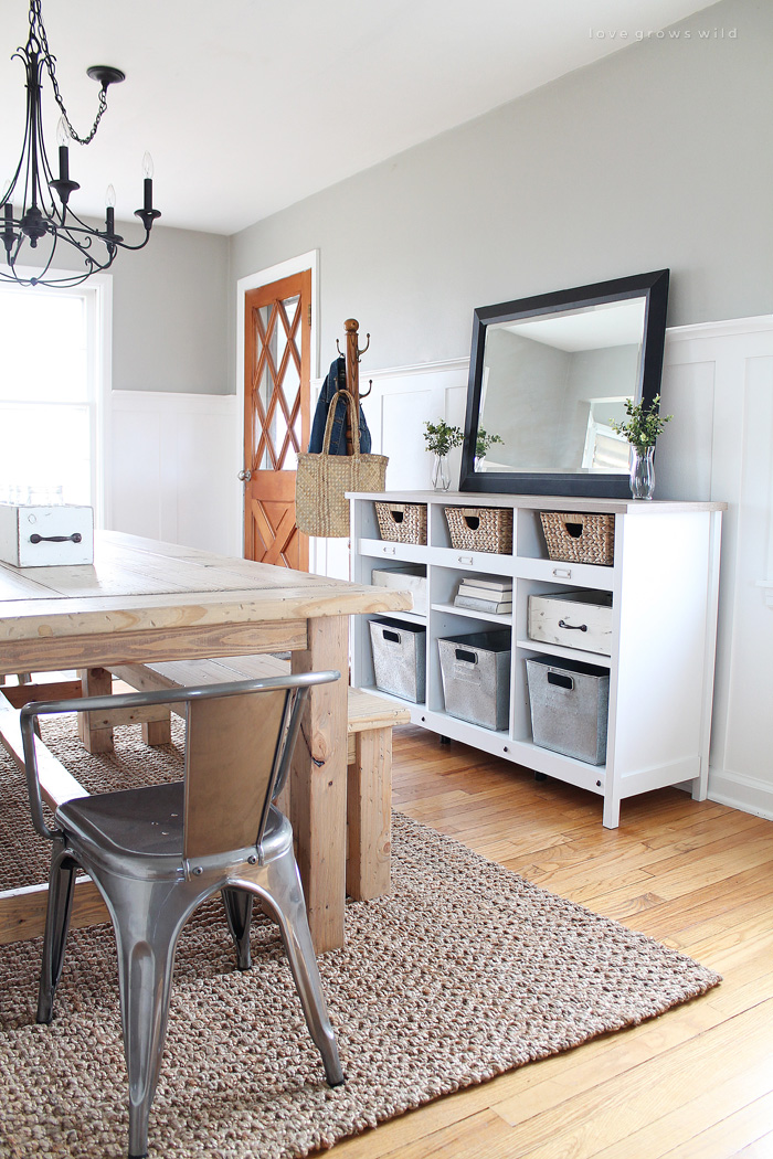 Dining table in deals entryway