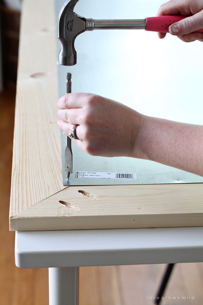 Diy Framed Dry Erase Board Love Grows, How To Make Wooden Dry Erase Board