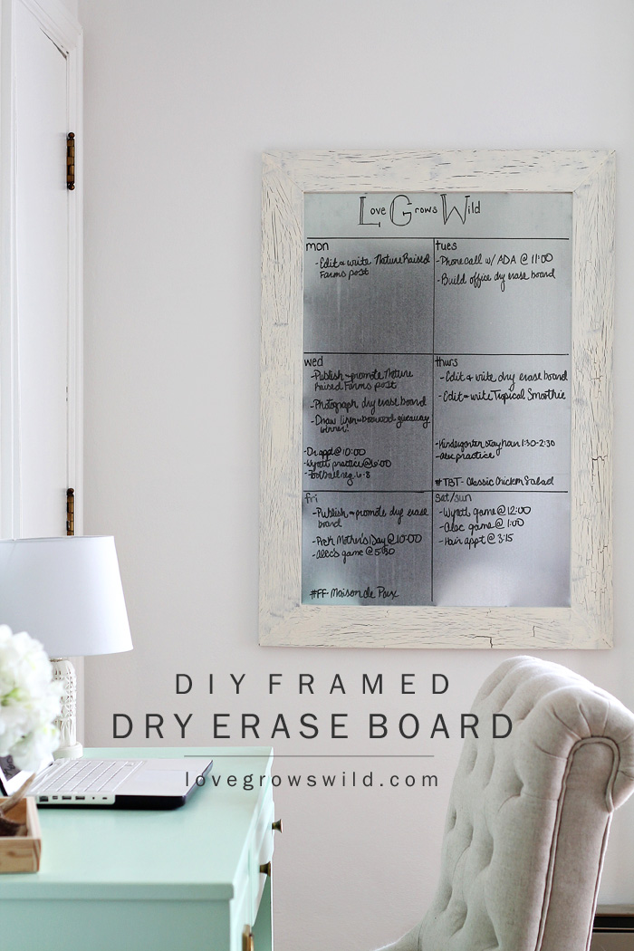 how to make a dry erase board