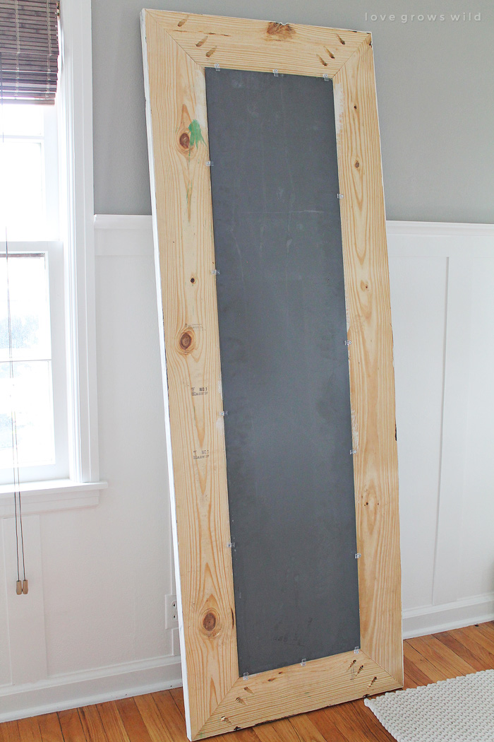 DIY Floor Mirror Frame