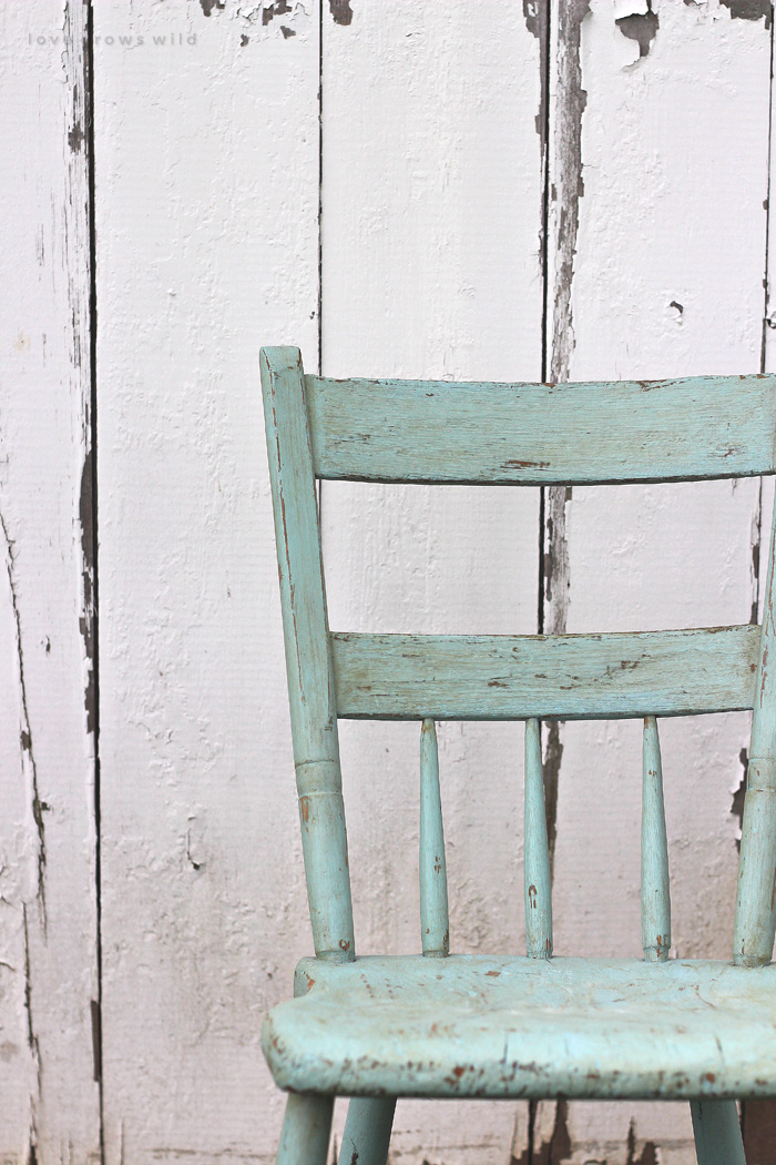 Painted Chair For Outdoors Love Grows, What Is The Best Type Of Paint To Use On Outdoor Wood Furniture