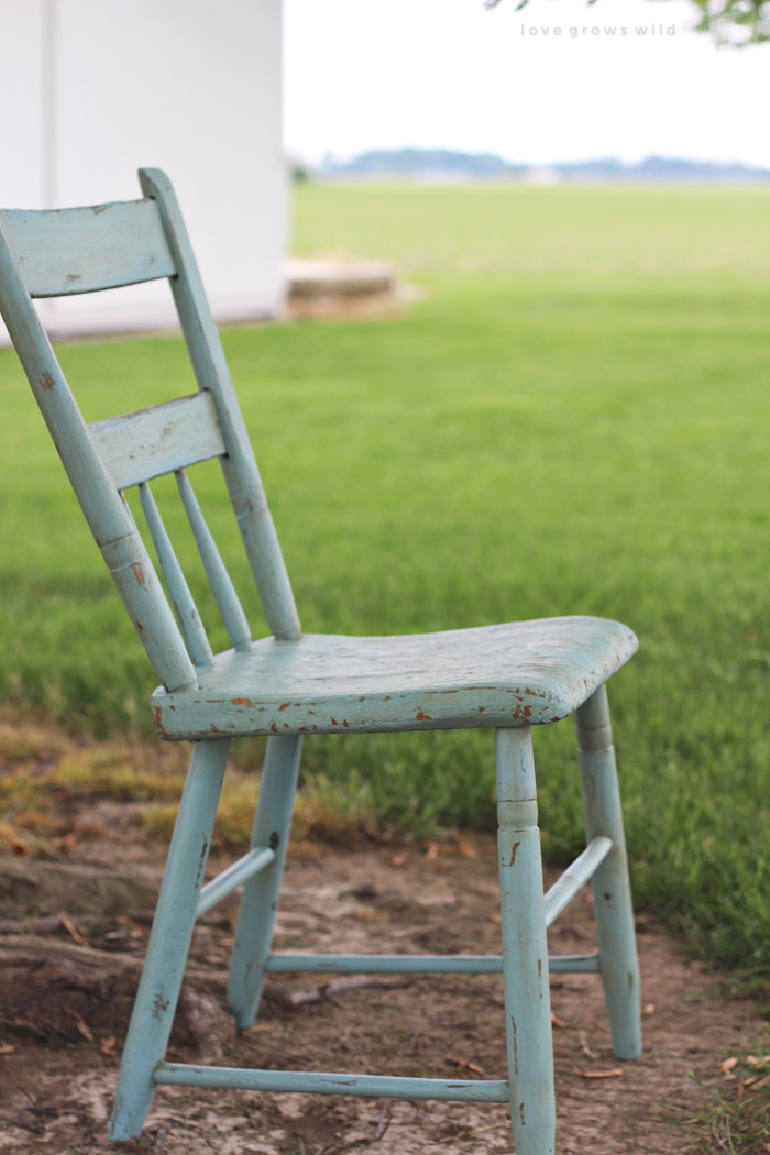 Painted deals vintage chairs