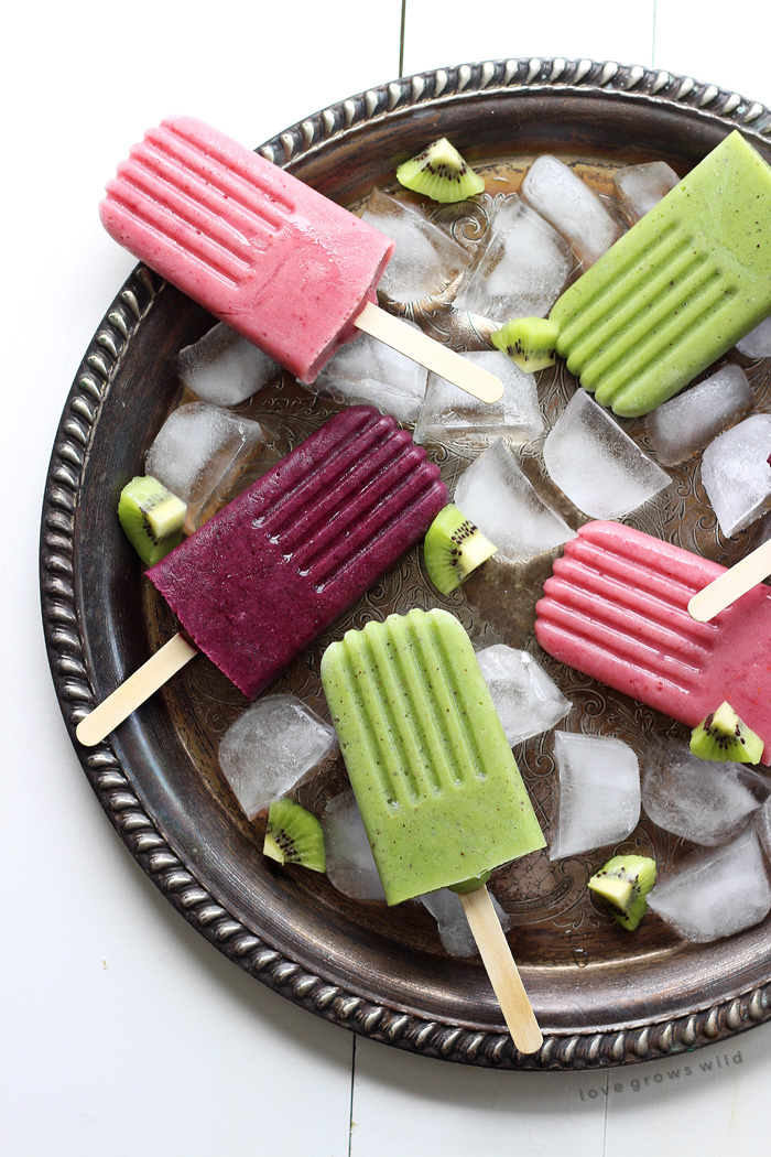 Turn your favorite smoothie into a delicious popsicle for a healthy treat that will keep you cool all summer long! Get a new Green Kiwi Smoothie recipe and popsicle how-to at LoveGrowsWild.com