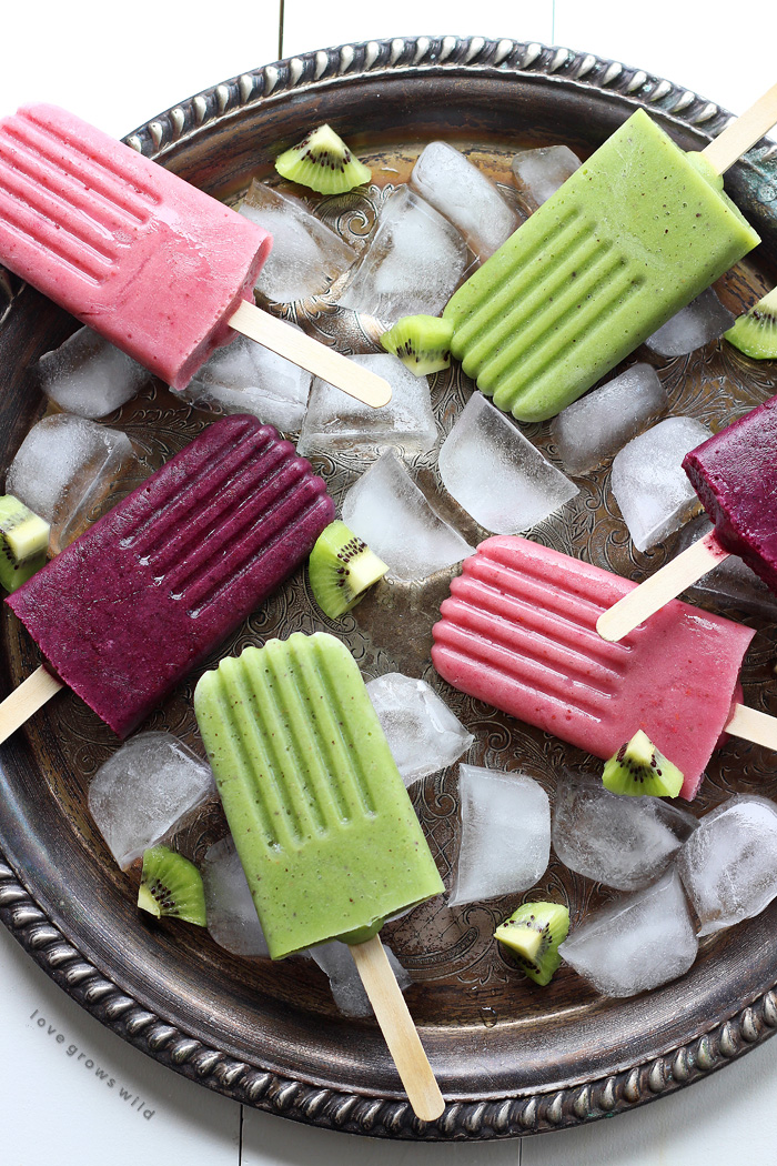 Turn your favorite smoothie into a delicious popsicle for a healthy treat that will keep you cool all summer long! Get a new Green Kiwi Smoothie recipe and popsicle how-to at LoveGrowsWild.com