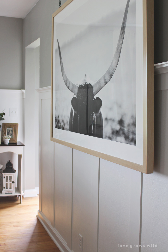 How to Hang Art Over Board and Batten