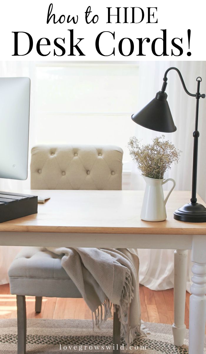 How To Hide Wires On A Desk