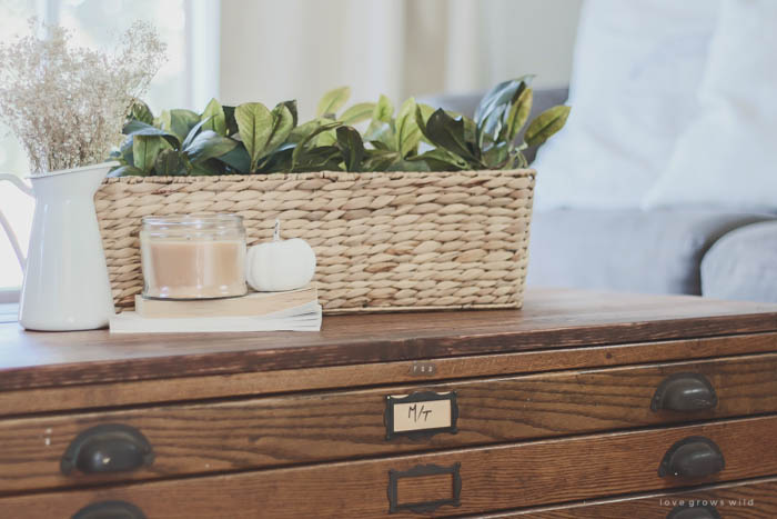 Repurposed Blueprint Cabinet Coffee Table Love Grows Wild