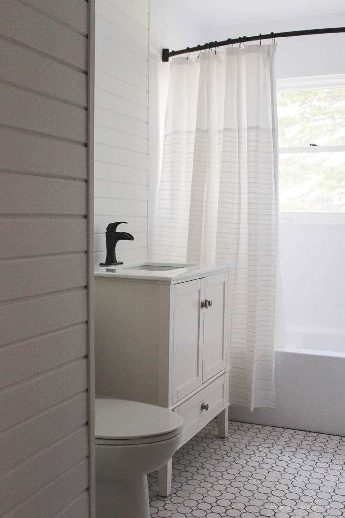 Bathroom renovation closet reveal