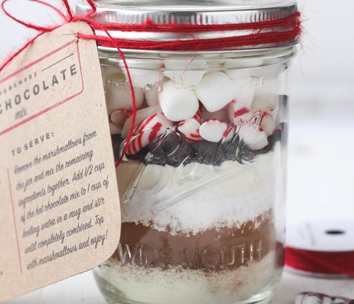 This homemade hot chocolate mix is super creamy and SO delicious! Make a big batch for the winter or just a single serving, OR give it as a gift! | LoveGrowsWild.com
