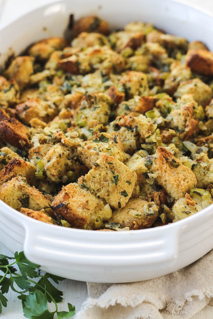 Homemade Stuffing - Thriving Home