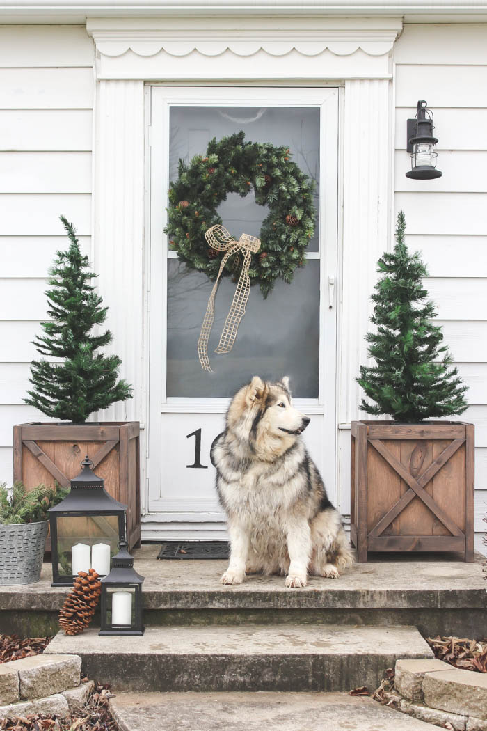 Take a tour of this Indiana farmhouse all dressed up for the holidays! See more photos at LoveGrowsWild.com