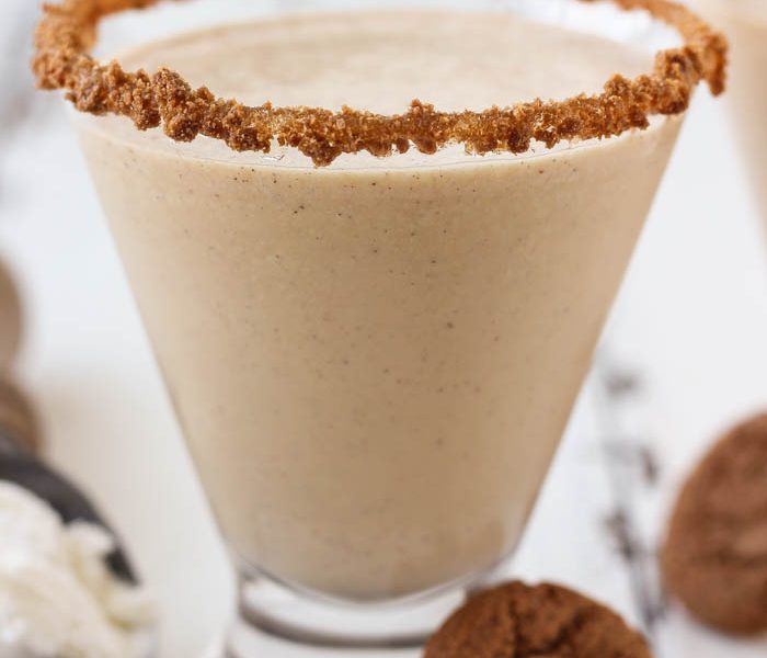 This sweet and creamy Gingerbread Milkshake will make you want to skip straight to dessert! | LoveGrowsWild.com