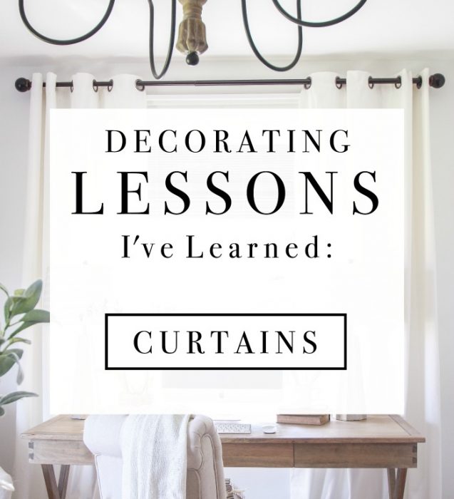 Decorating 101 - In this lesson, you'll learn all about curtains and the best way to hang them! Great tips from a self-taught interior decorator!