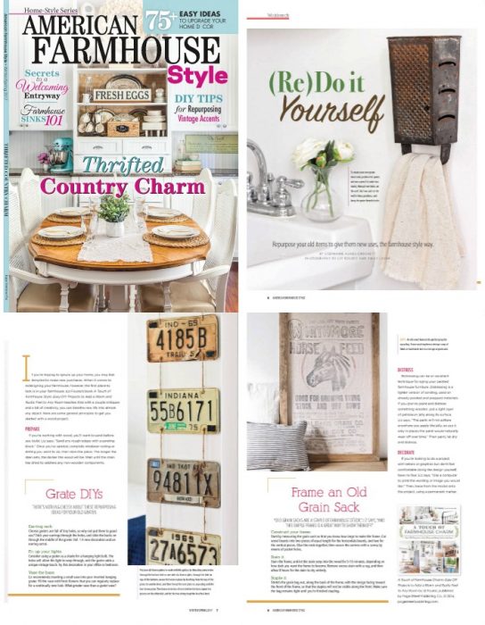 A Touch of Farmhouse Charm feature in American Farmhouse Style magazine