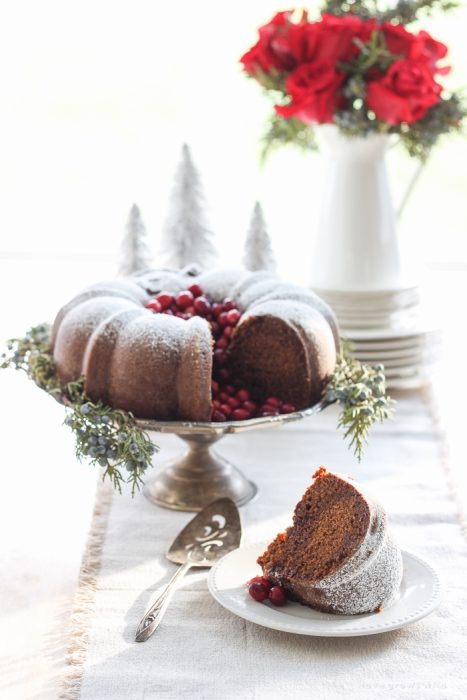 This rich, flavorful Gingerbread Bundt Cake is perfect for the holidays and so simple to make!