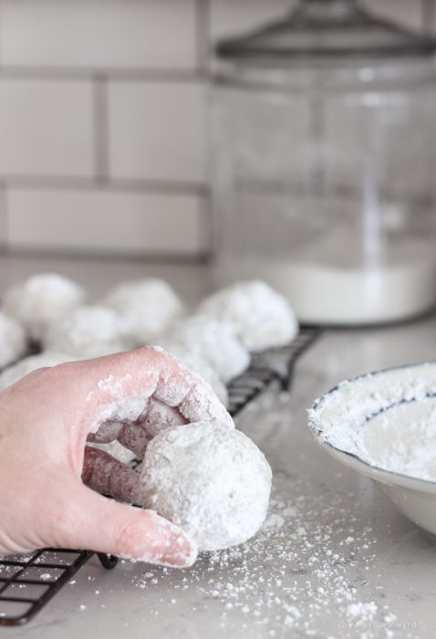 These Snowball Cookies are melt-in-your-mouth delicious and so easy to make!