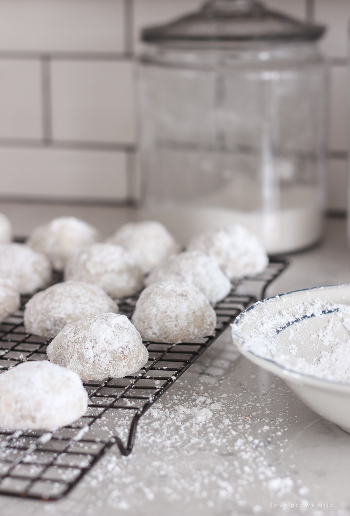 These Snowball Cookies are melt-in-your-mouth delicious and so easy to make!