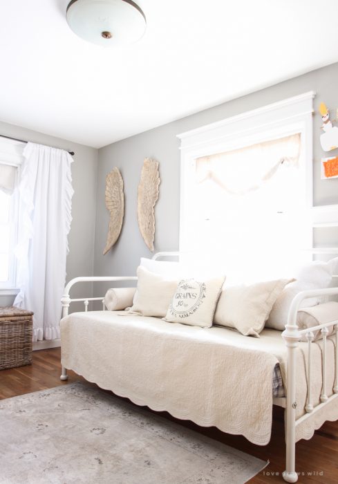 A super sweet playroom design featured in a beautiful Indiana farmhouse