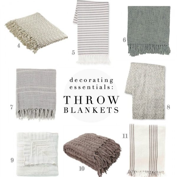 Soft, cozy throw blankets are a farmhouse decorating essential - shop our favorites!