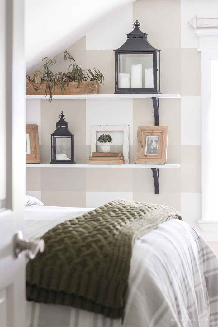 An awkward attic space turns into a charming little boy's farmhouse bedroom!