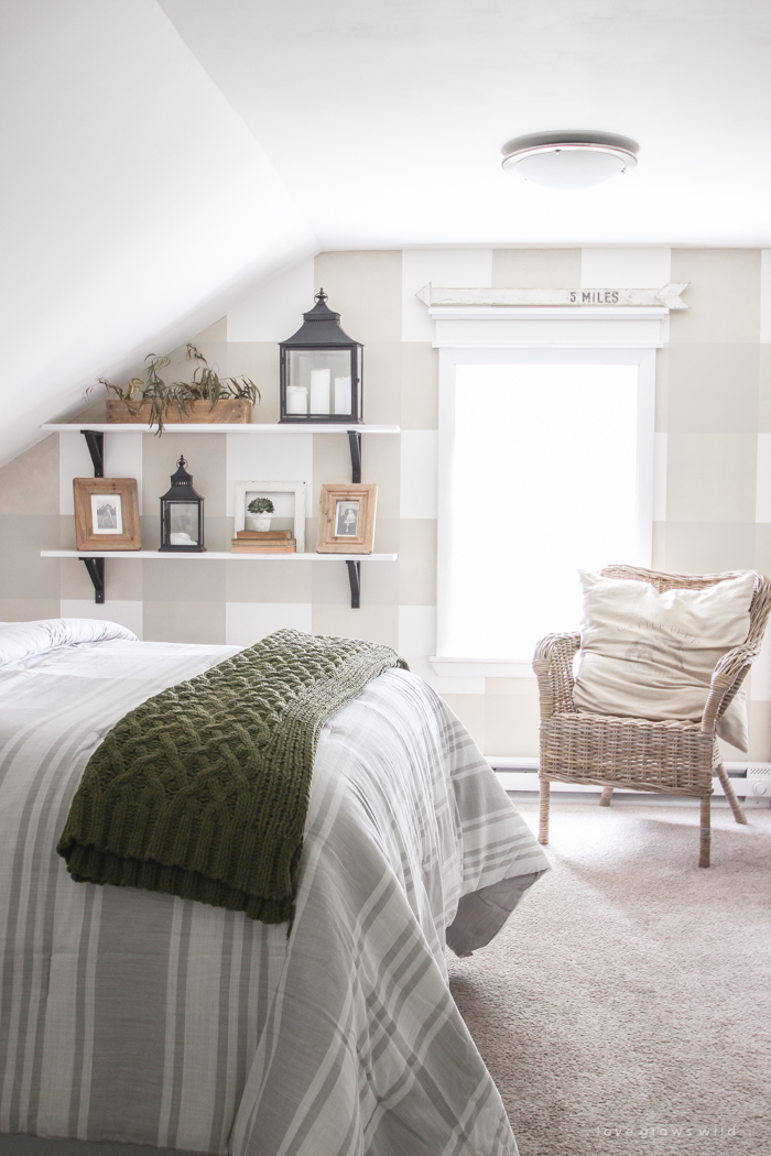 An awkward attic space turns into a charming little boy's farmhouse bedroom!