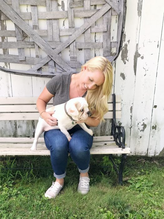 A four month old French bulldog comes home to the farmhouse