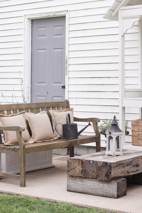 A simple patio perfectly designed for summer relaxation