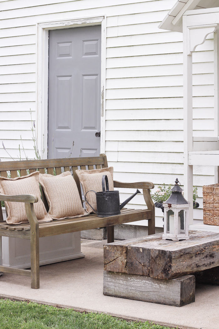 A simple patio perfectly designed for summer relaxation