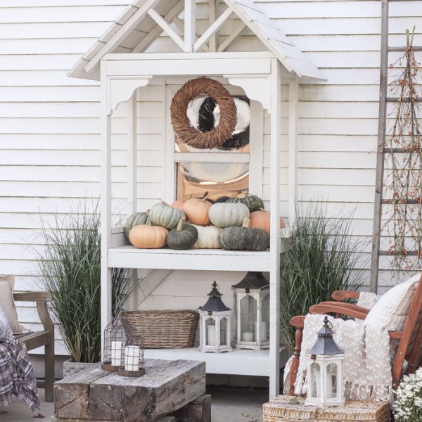 A cozy fall patio perfect for entertaining