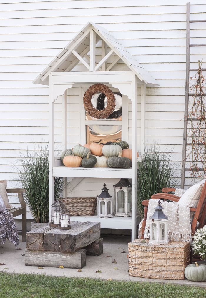 A cozy fall patio perfect for entertaining