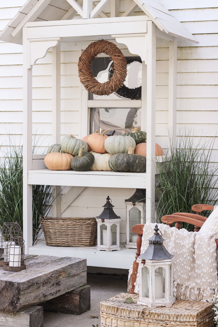 A cozy fall patio perfect for entertaining