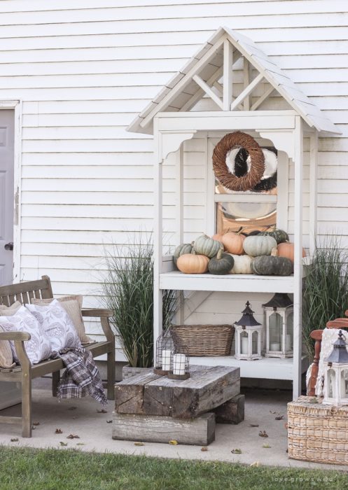 A cozy fall patio perfect for entertaining