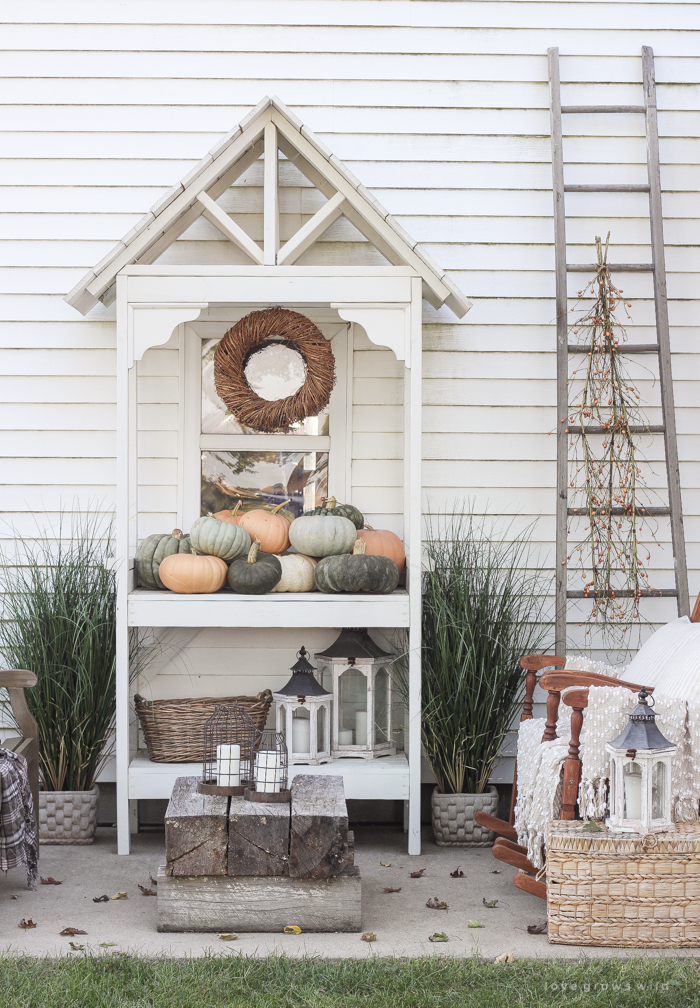 A cozy fall patio perfect for entertaining