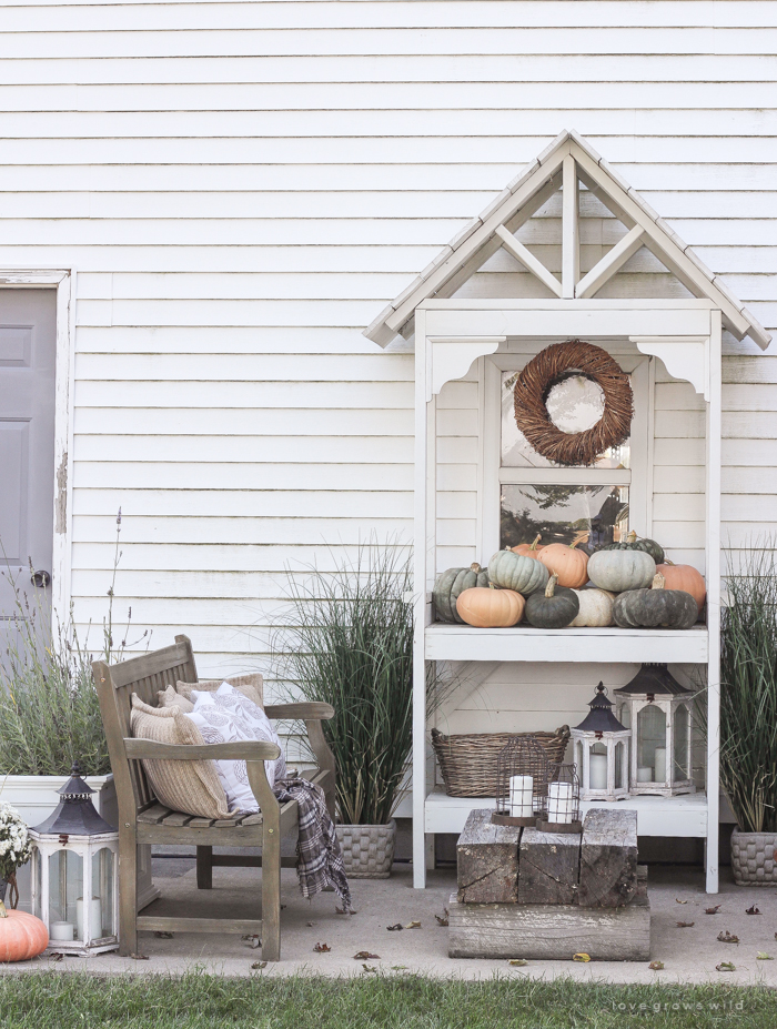 A cozy fall patio perfect for entertaining