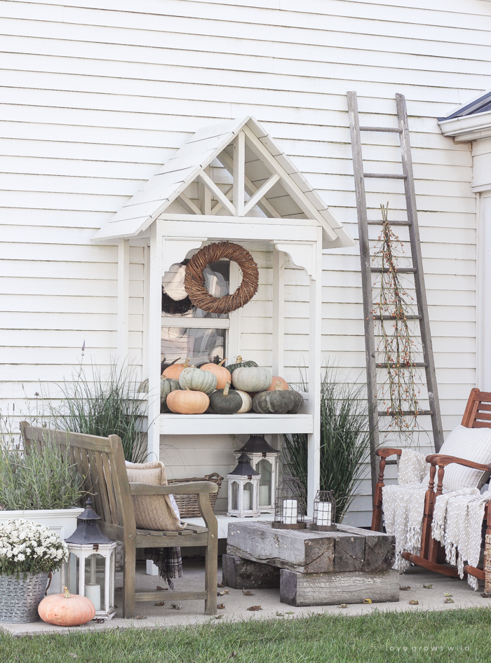 A cozy fall patio perfect for entertaining