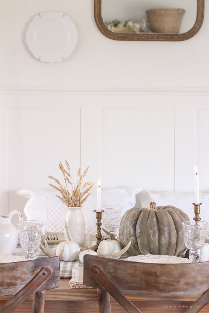 Create a cozy, yet festive Thanksgiving table using these quick and simple ideas