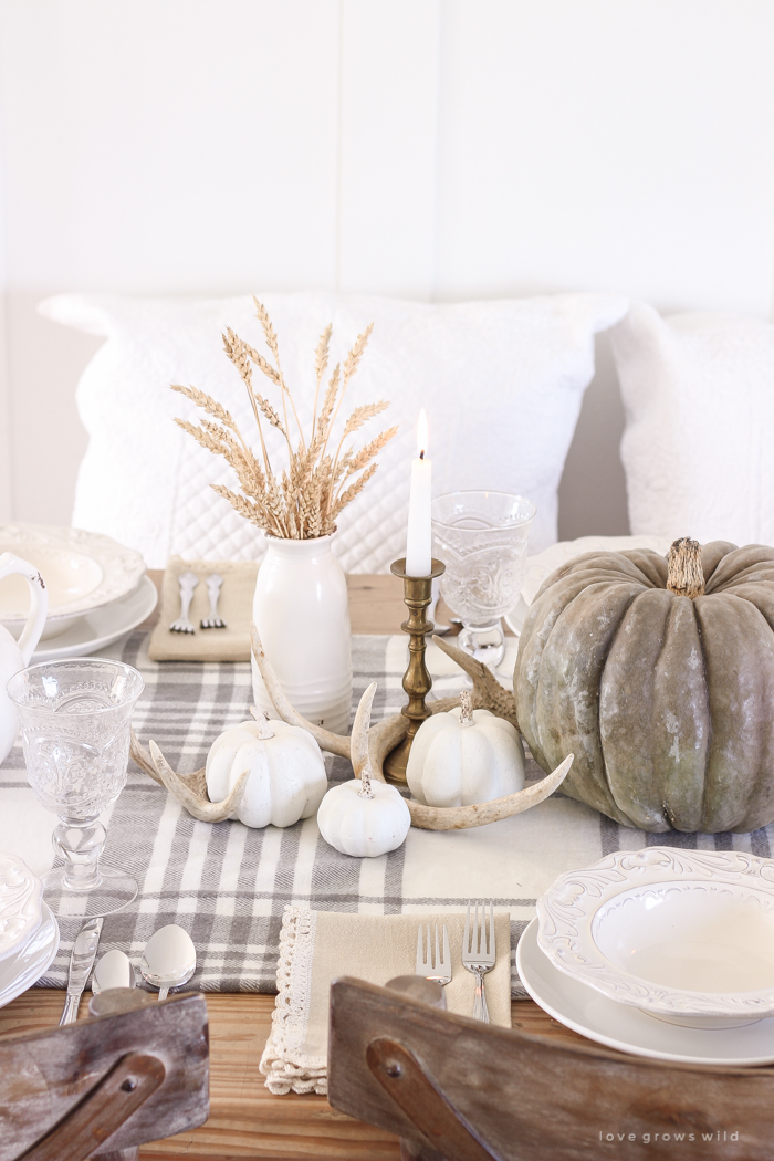 Create a cozy, yet festive Thanksgiving table using these quick and simple ideas