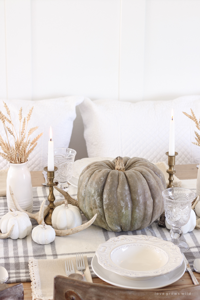 Create a cozy, yet festive Thanksgiving table using these quick and simple ideas