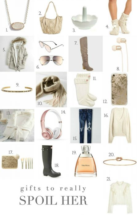 Holiday Gift Guide - Gifts to Really Spoil Her