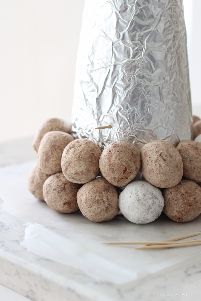 How to Make a Donut Hole Tree - Love Grows Wild