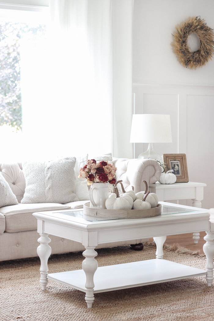 See how this small farmhouse living room transformed and evolved over the years from dark and dated to light, bright and beautiful! 