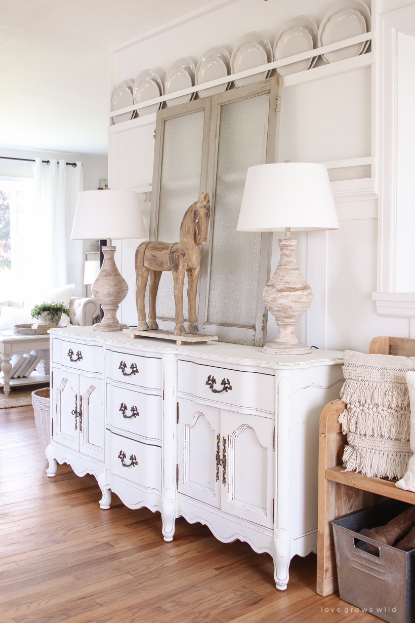 A beautifully bright entryway with a cozy cottage feel 