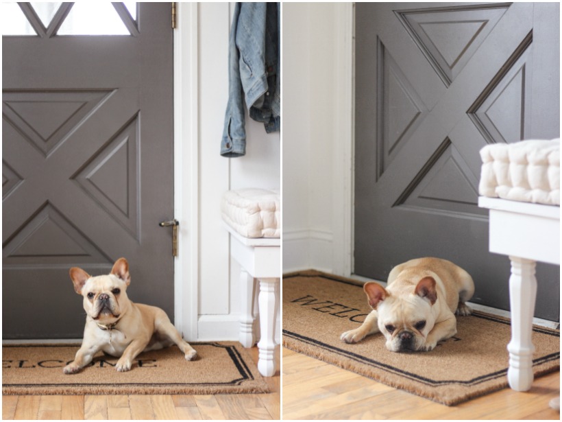 A beautifully bright entryway with a cozy cottage feel 