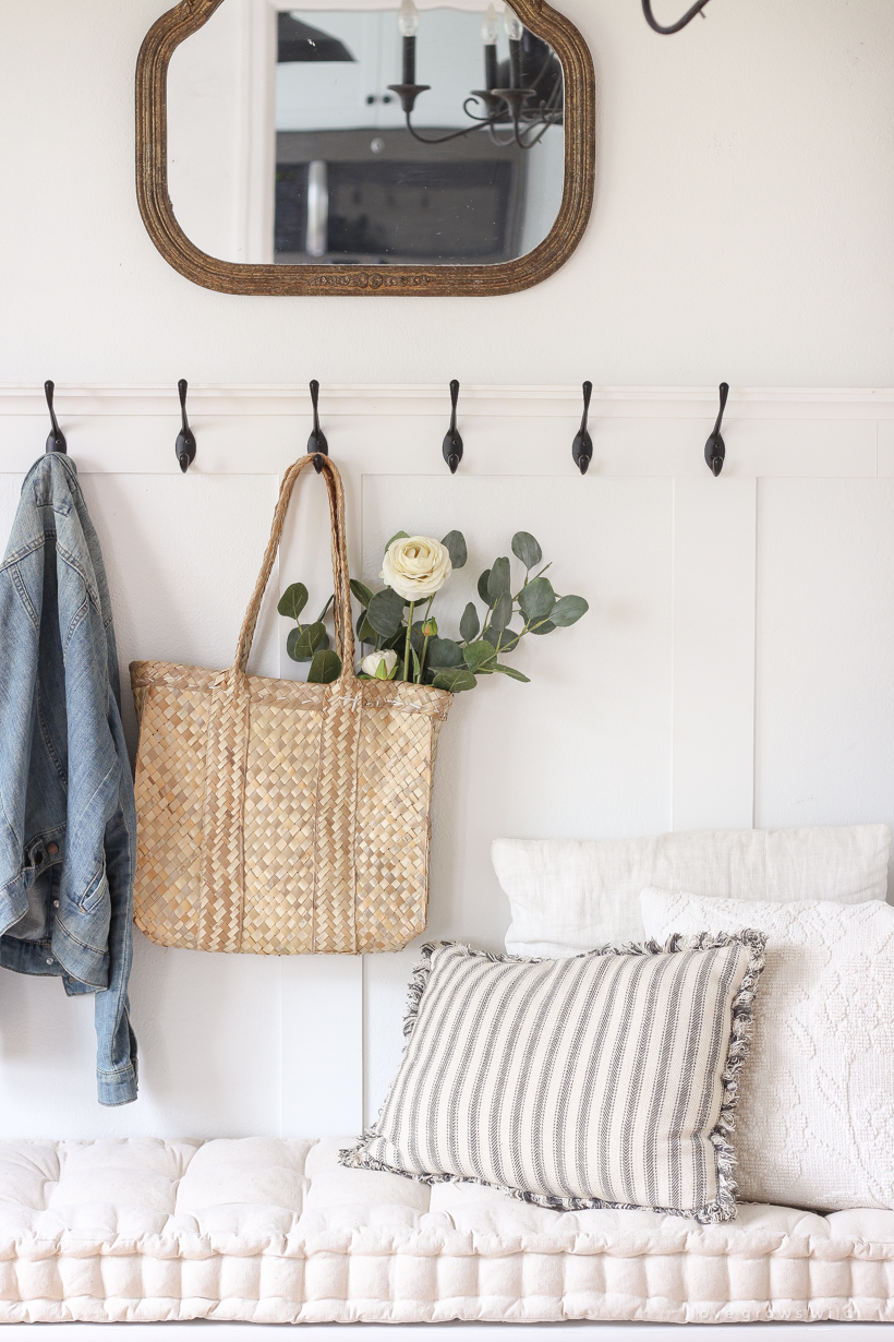 A beautifully bright entryway with a cozy cottage feel 