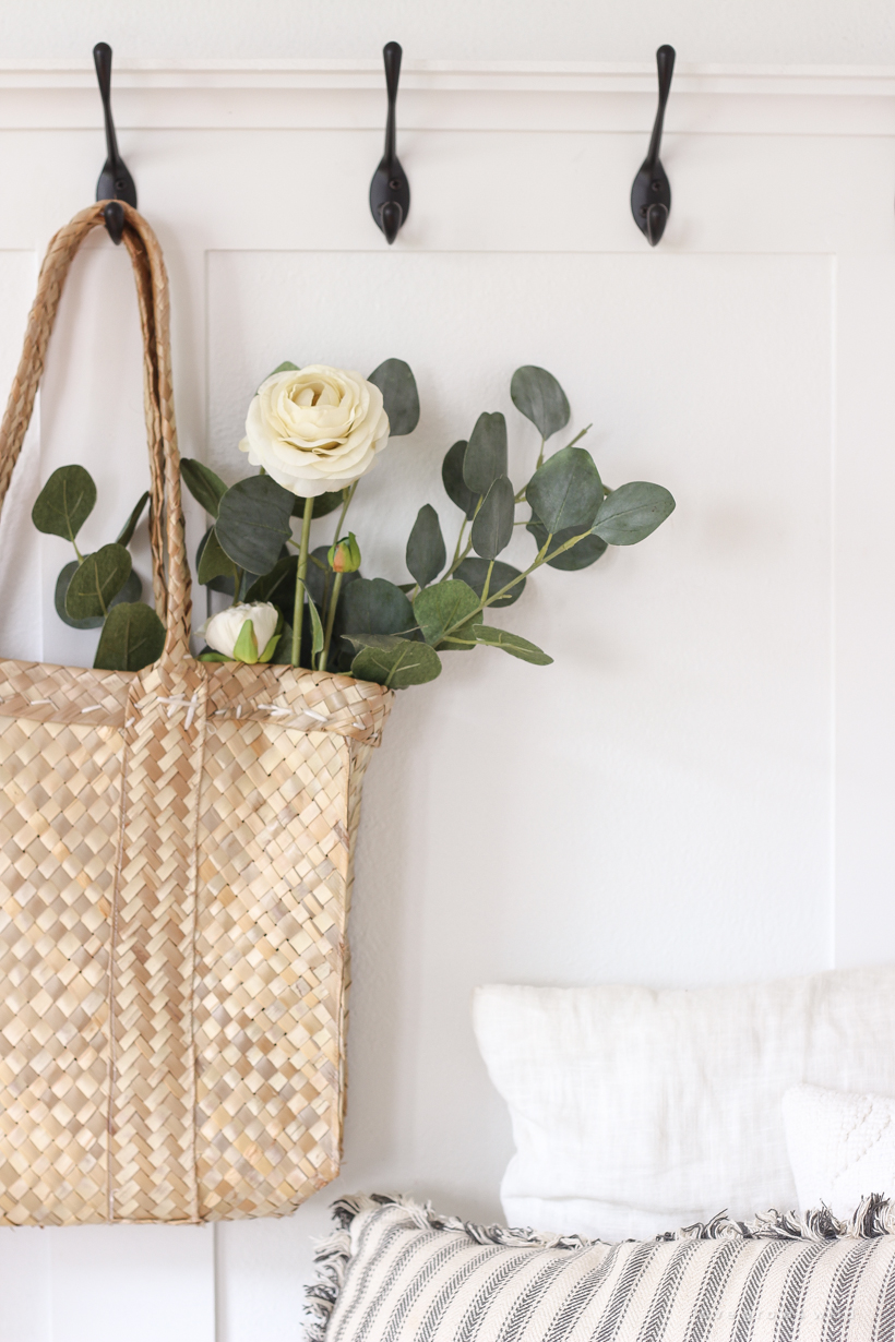 A beautifully bright entryway with a cozy cottage feel 