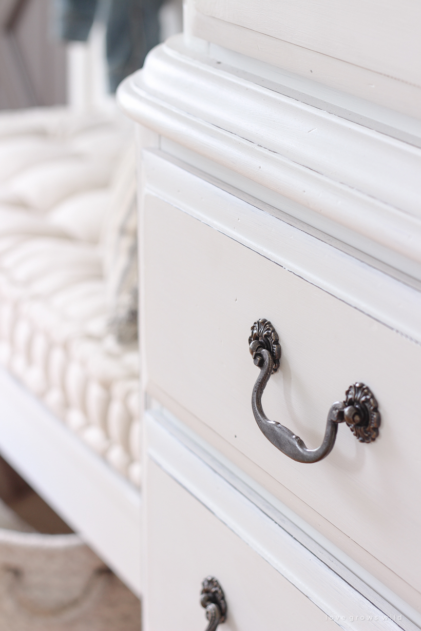 Painted Armoire  How to Paint Furniture White 